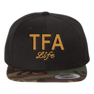 TFA Life Snapback – Camo Bill Edition